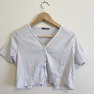 Brandy Melville cropped button up shirt